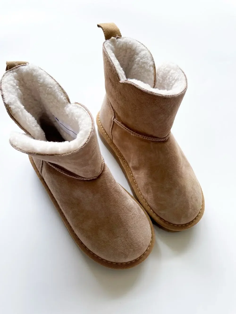 Lands' End Faux Fur Slip On Winter Boots Size Little Kid's 12